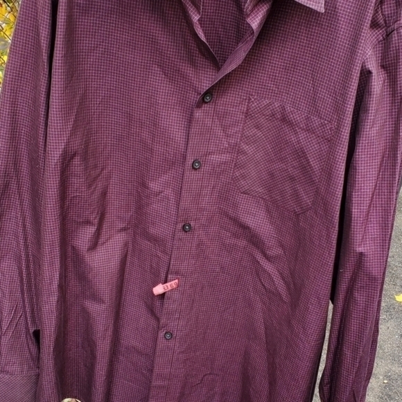 Joseph Abboud plaid button down shirt L - Picture 5 of 9